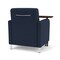 Lesro Siena Lounge Reception Guest Chair W/ Swivel Tablet, 27 in W 29.5 in L 32.5 in H SN1101 - alternate 3